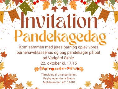 Pandekagedag 22.oktober 2025